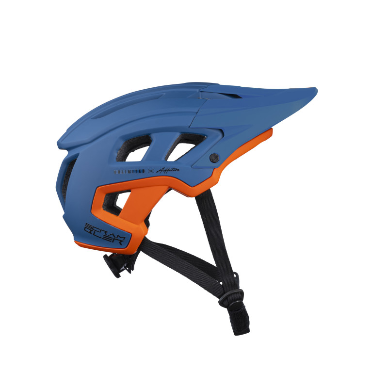 CASQUE SCRAMBLER BLUE ORANGE