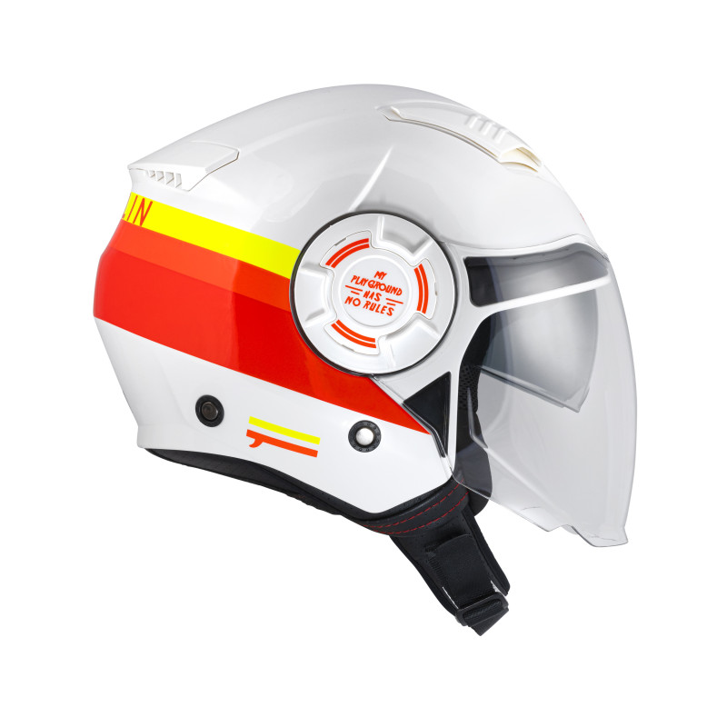 CASQUE PULL IN OPEN FACE GARY RED