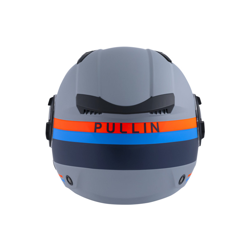 PULL IN GARY GREY OPEN FACE HELMET