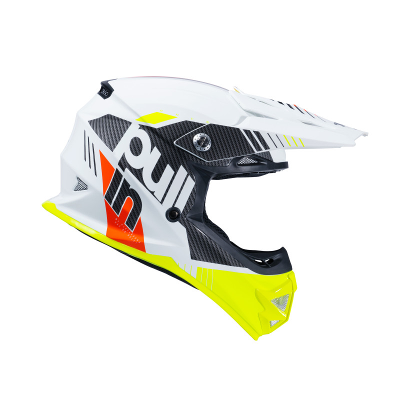 CASQUE PULL IN RACE WHITE NEON YELLOW ENFANT