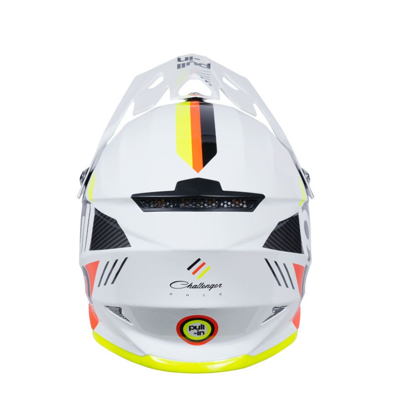 CASQUE PULL IN RACE WHITE NEON YELLOW ENFANT
