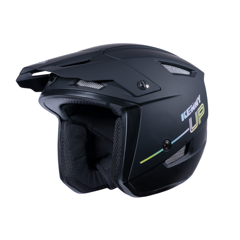 TRIAL UP BLACK HOLOGRAPHIC MATT HELMET