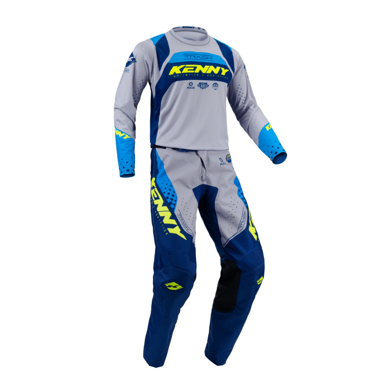 MAILLOT TRACK FOCUS NAVY NEON ENFANT