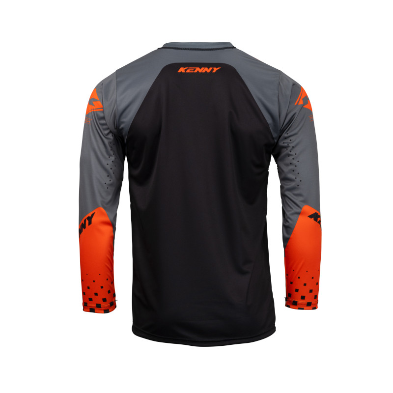 MAILLOT TRACK FOCUS ORANGE BLACK ENFANT