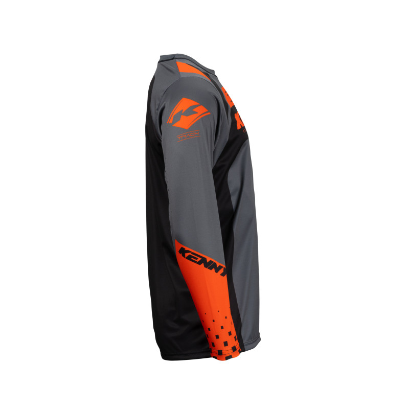 MAILLOT TRACK FOCUS ORANGE BLACK ENFANT