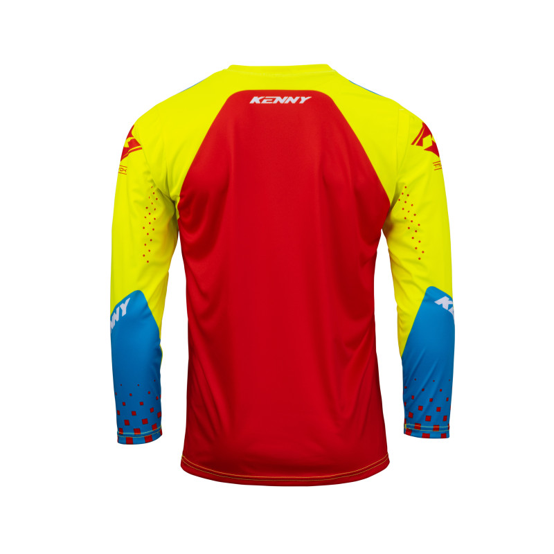 MAILLOT TRACK FOCUS NEON YELLOW ENFANT