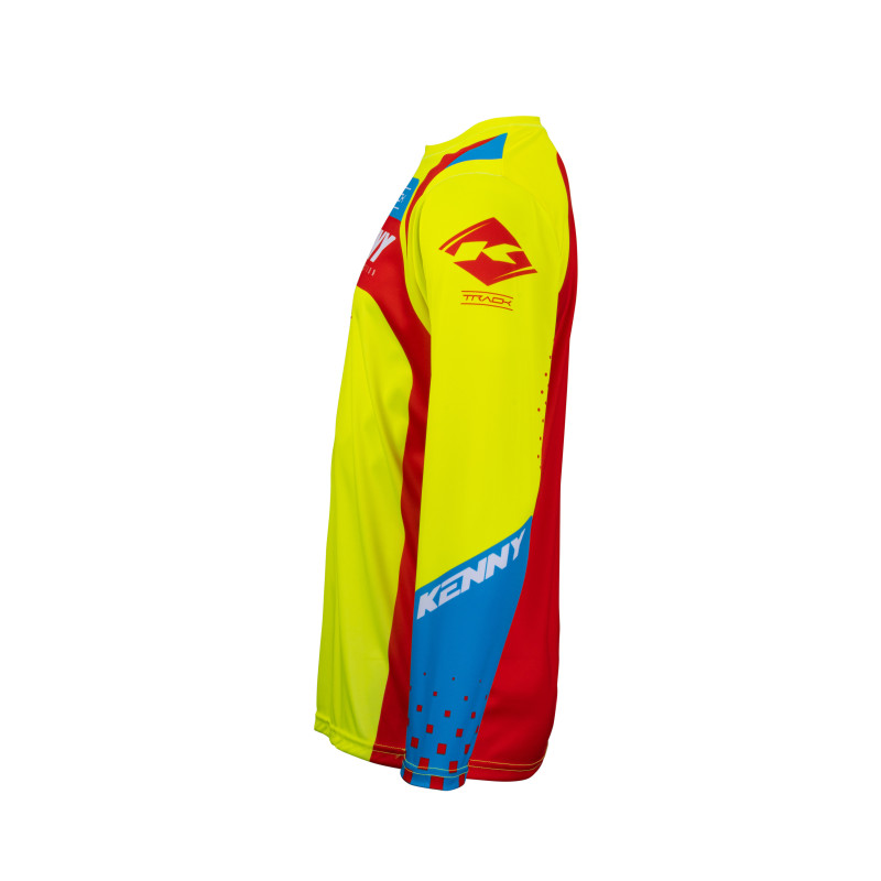 MAILLOT TRACK FOCUS NEON YELLOW ENFANT