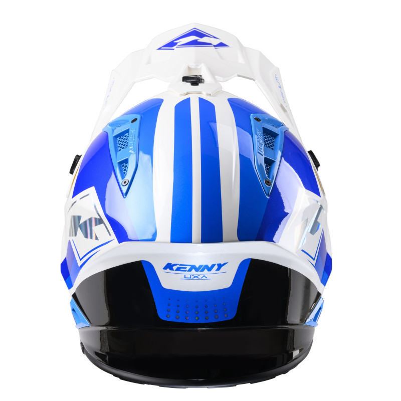 TITANIUM GRAPHIC WHITE BLUE HELMET