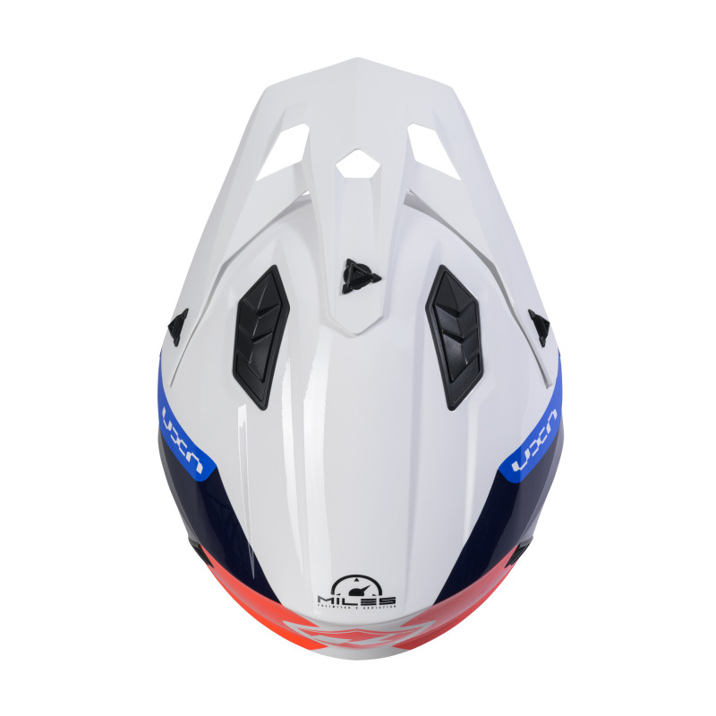 CASQUE MILES WHITE BLUE RED