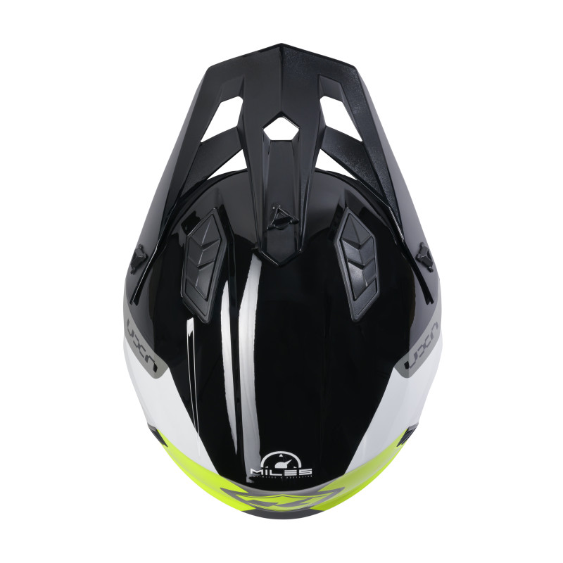 MILES BLACK NEON YELLOW HELMET