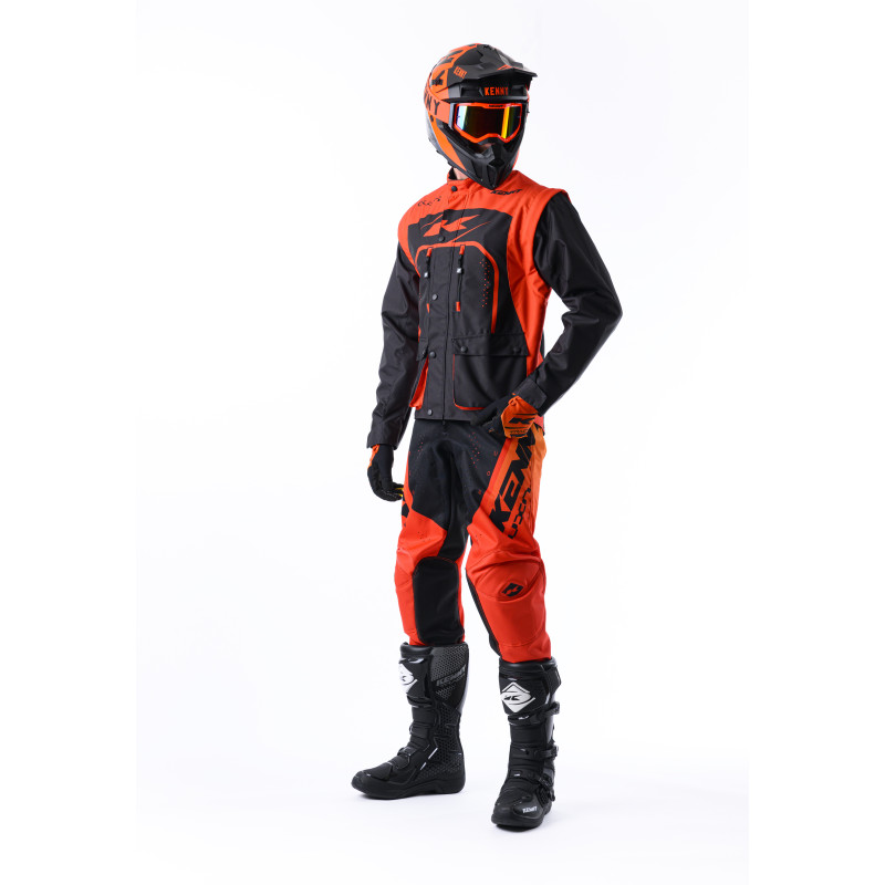 VESTE TRACK BLACK ORANGE