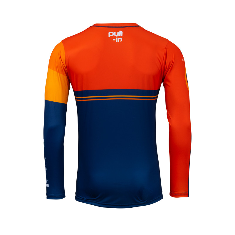 MAILLOT PULL IN RACE ORANGE NAVY