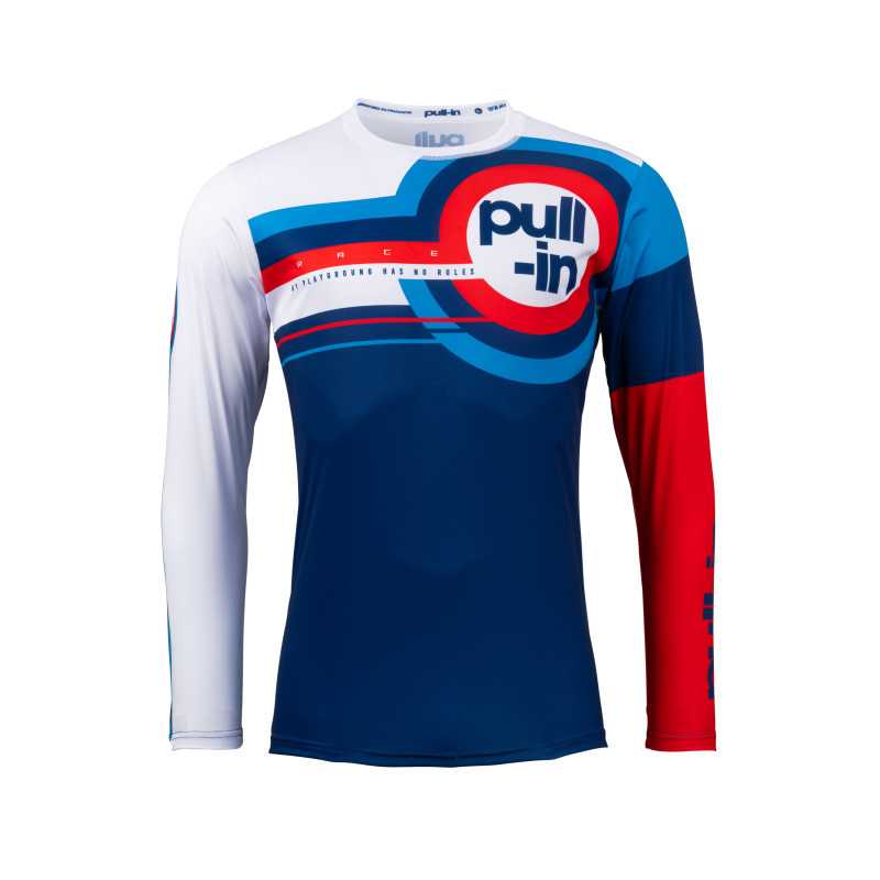 MAILLOT PULL IN RACE NAVY RED