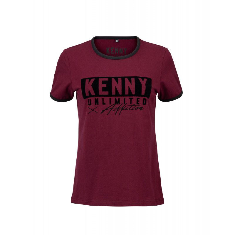 TEE-SHIRT FEMME LABEL BURGUNDY