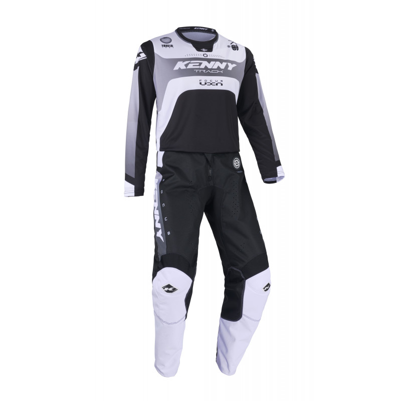 MAILLOT TRACK FOCUS BLACK WHITE