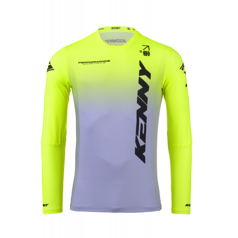 PERFORMANCE GRADIENT GREY NEON  JERSEY