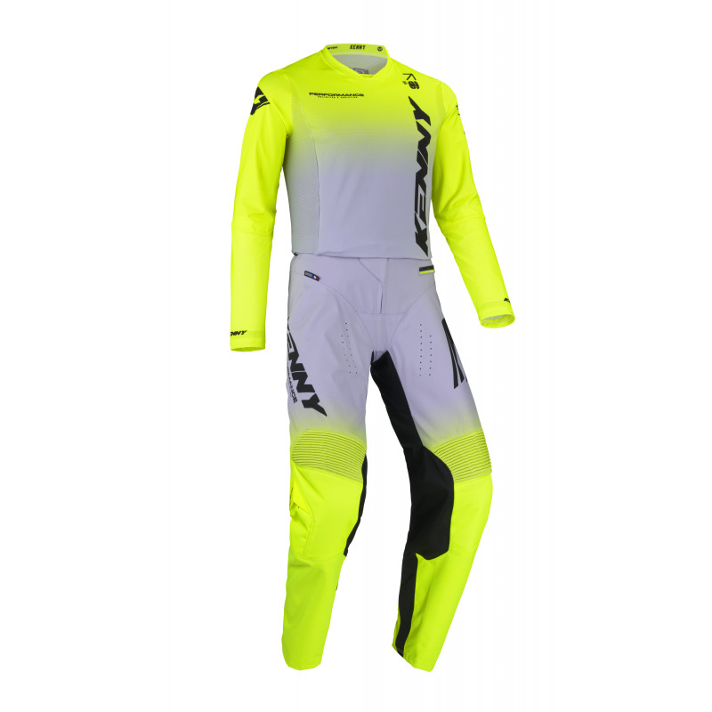 MAILLOT PERFORMANCE GRADIENT GREY NEON