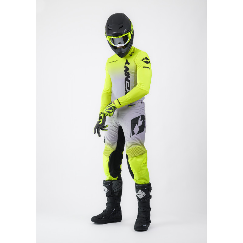 PERFORMANCE GRADIENT GREY NEON YELLOW PANTS