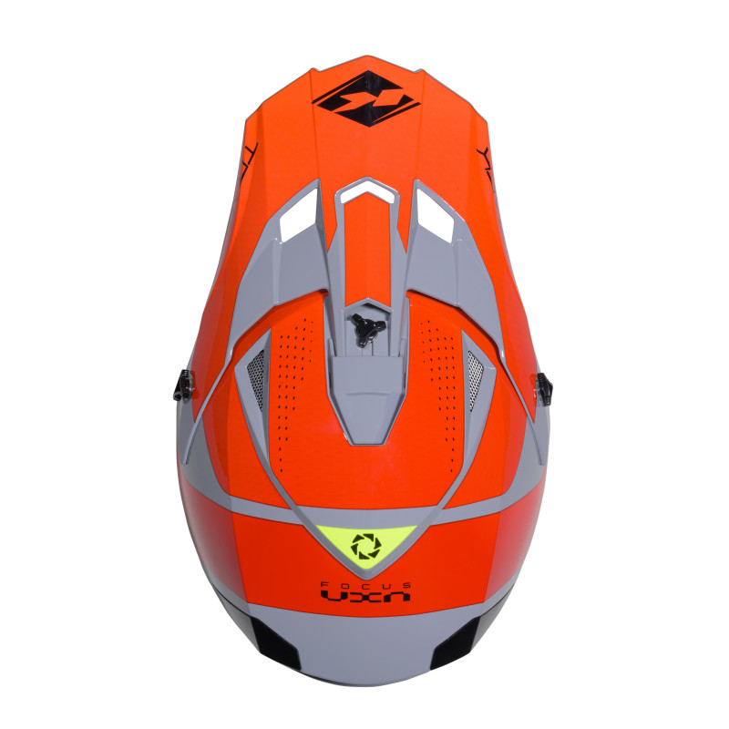 CASQUE TRACK GREY ORANGE