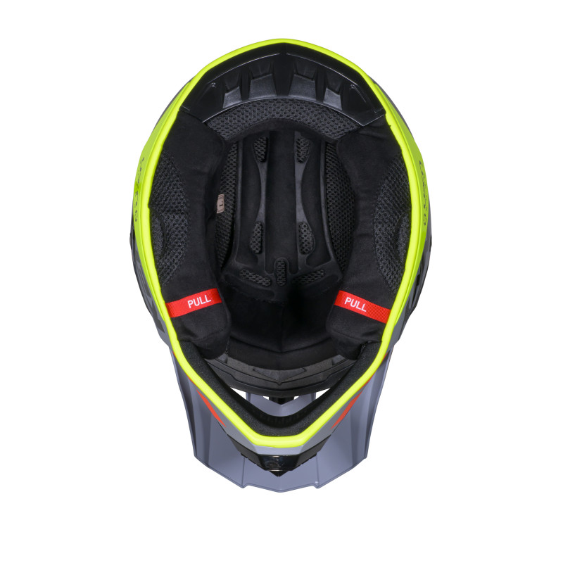 CASQUE TRACK GREY ORANGE ENFANT