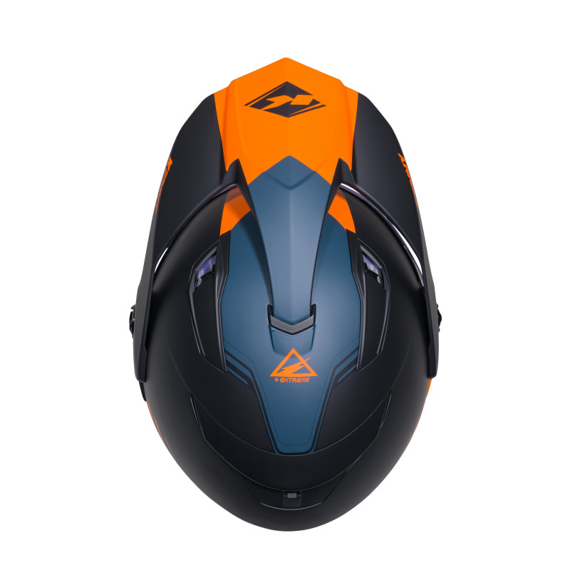 CASQUE EXTREME ORANGE PETROL