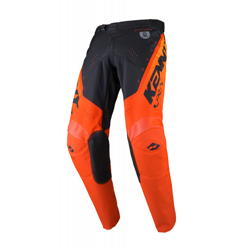 TRACK FOCUS BLACK ORANGE KID PANTS