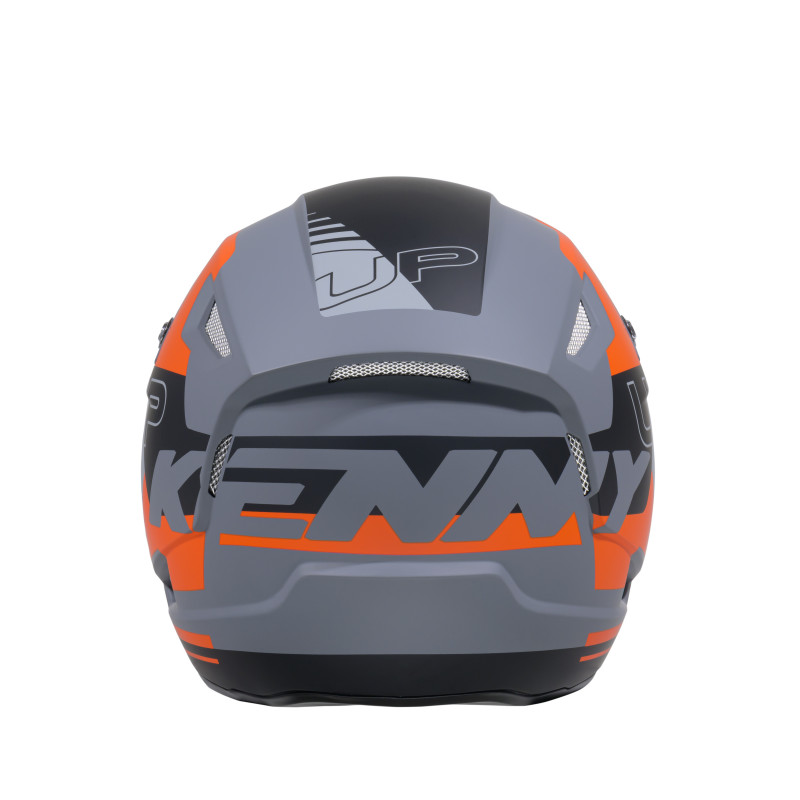 CASQUE TRIAL UP GREY ORANGE