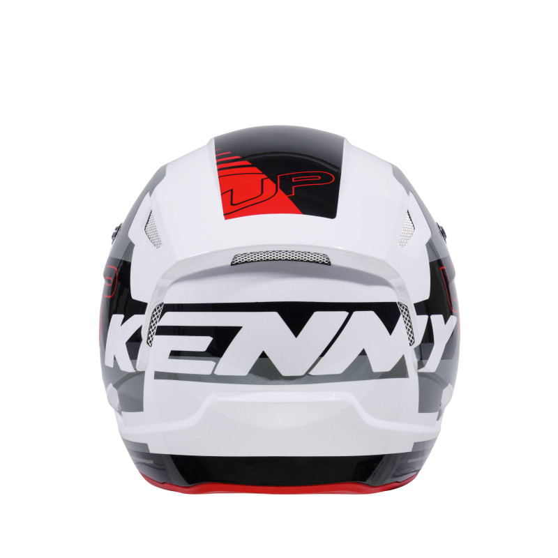 CASQUE TRIAL UP WHITE RED