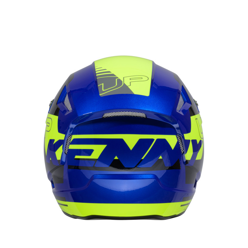 CASQUE TRIAL UP BLUE NEON YELLOW