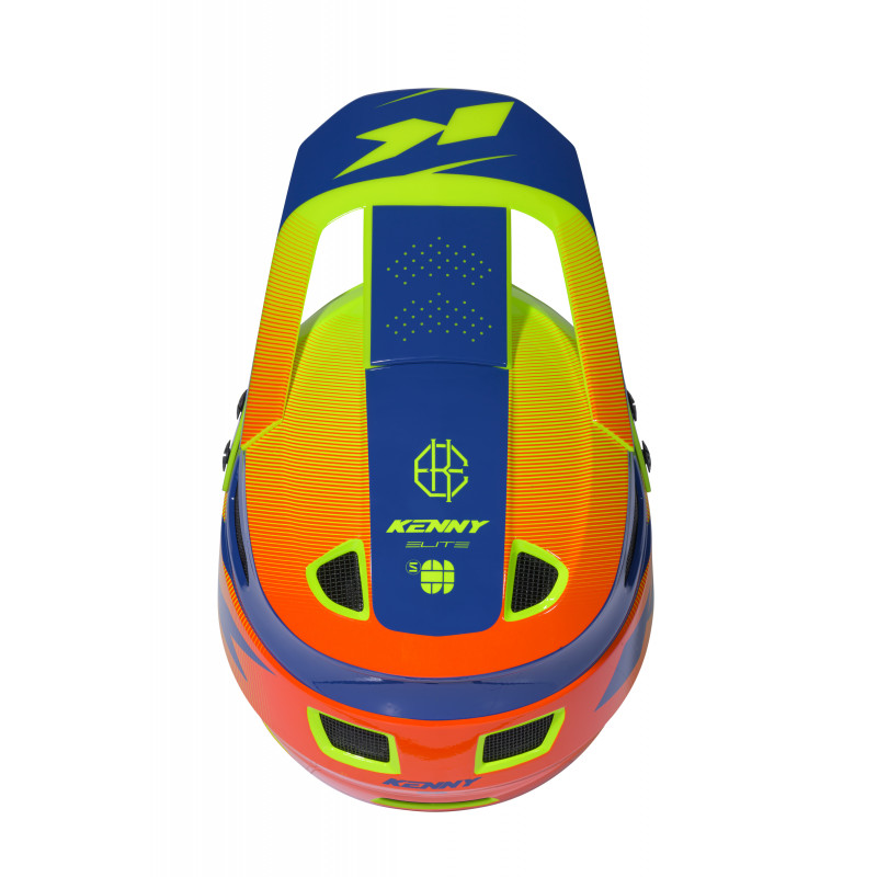 Peak Elite Navy Neon Yellow Helmet