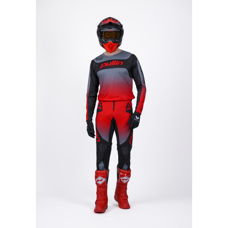 MAILLOT PULL-IN MASTER GREY RED