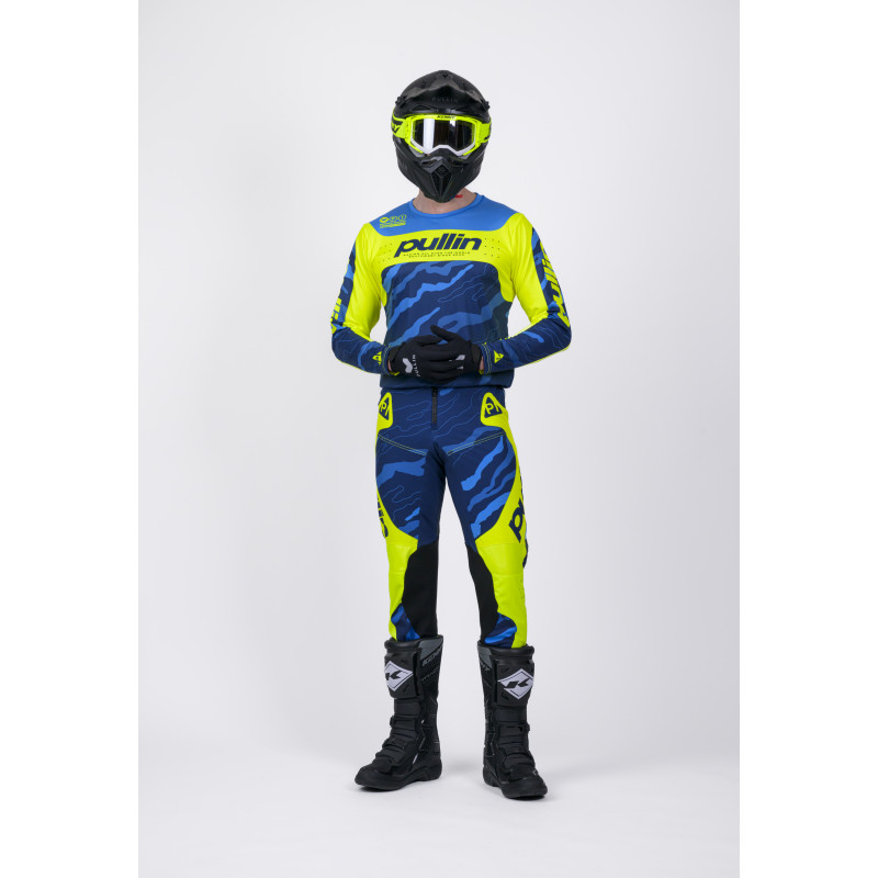 PULL-IN MASTER CAMO NAVY NEON PANTS