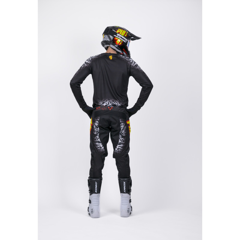 PULL-IN TRASH BLACK NEON PANTS