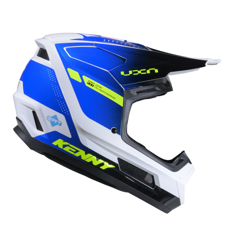 PERFORMANCE GRAPHIC WHITE BLUE HELMET
