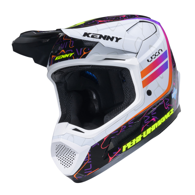 CASQUE PERFORMANCE GRAPHIC + WAVE BLACK WHITE
