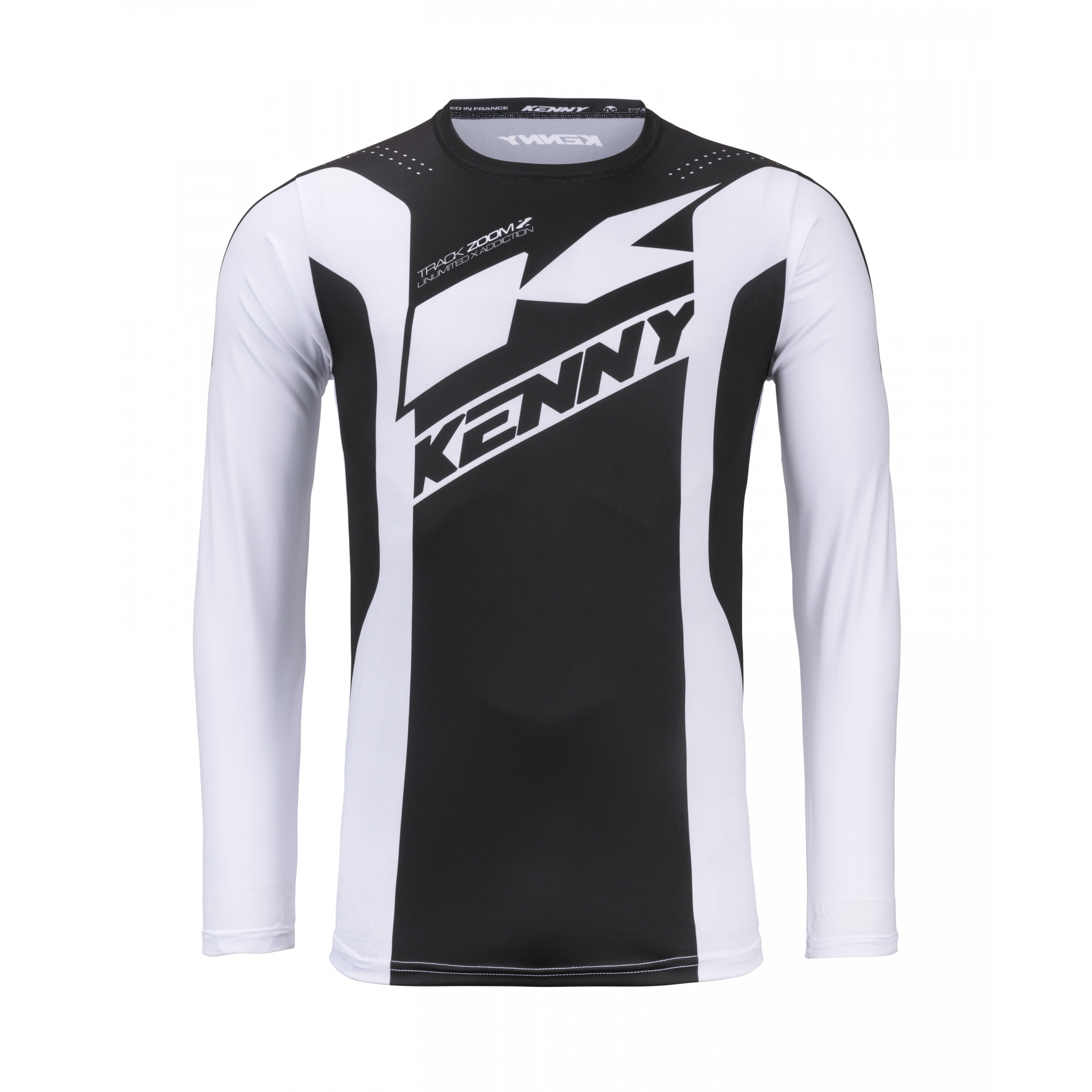 MAILLOT TRACK ZOOM BLACK WHITE
