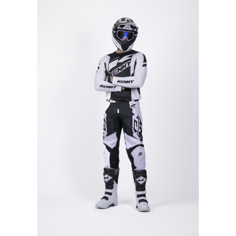 MAILLOT TRACK ZOOM BLACK WHITE