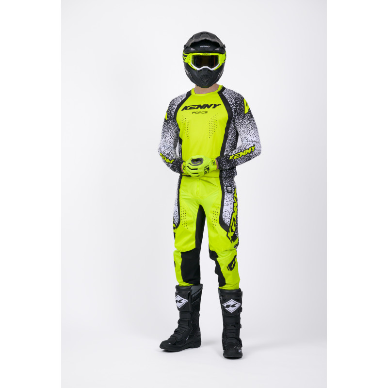 FORCE PIXEL WHITE NEON YELLOW JERSEY