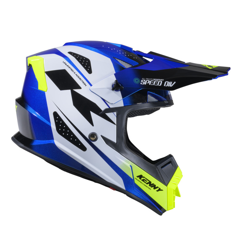 TRACK SPEED NEON BLUE HELMET
