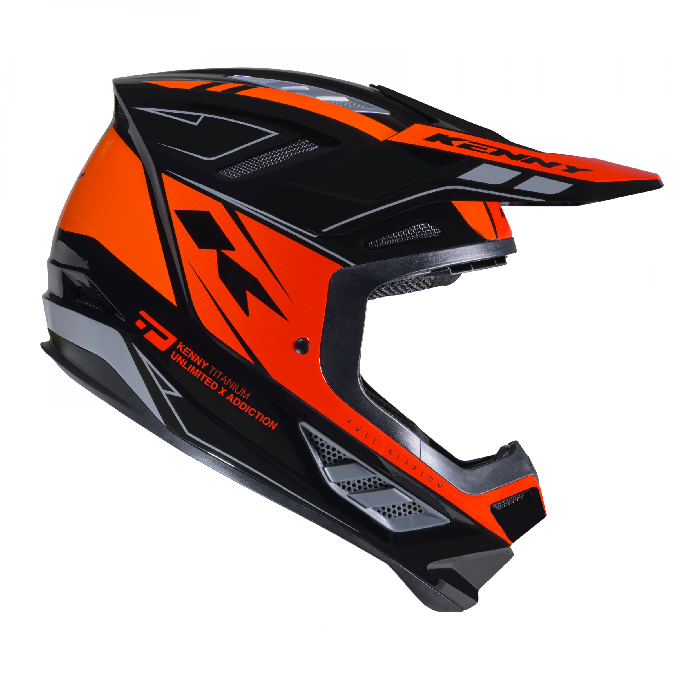 CASQUE TITANIUM BLACK ORANGE GRADIENT