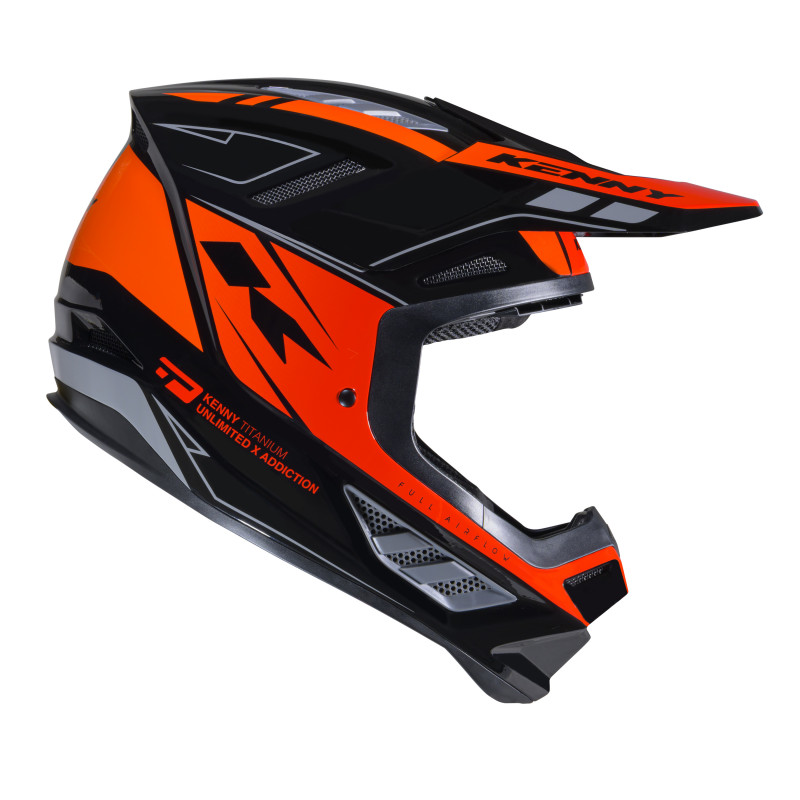 CASQUE TITANIUM BLACK ORANGE GRADIENT