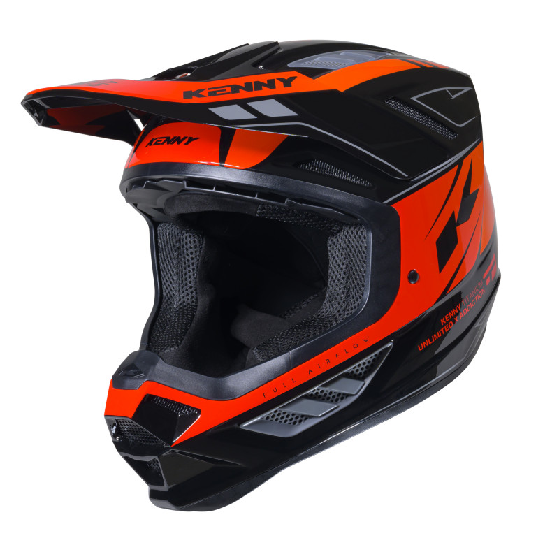 CASQUE TITANIUM BLACK ORANGE GRADIENT