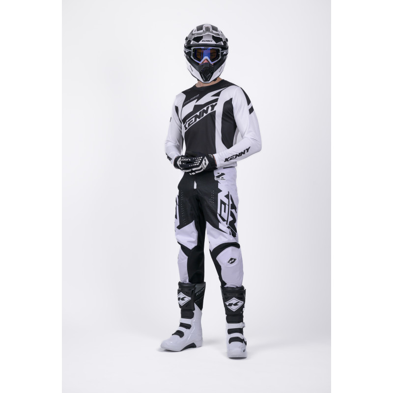 TRACK ZOOM BLACK WHITE PANTS