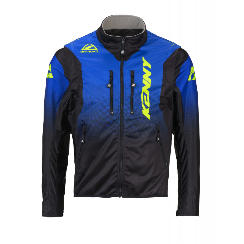 VESTE SOFTSHELL ENDURO BLUE NEON YELLOW