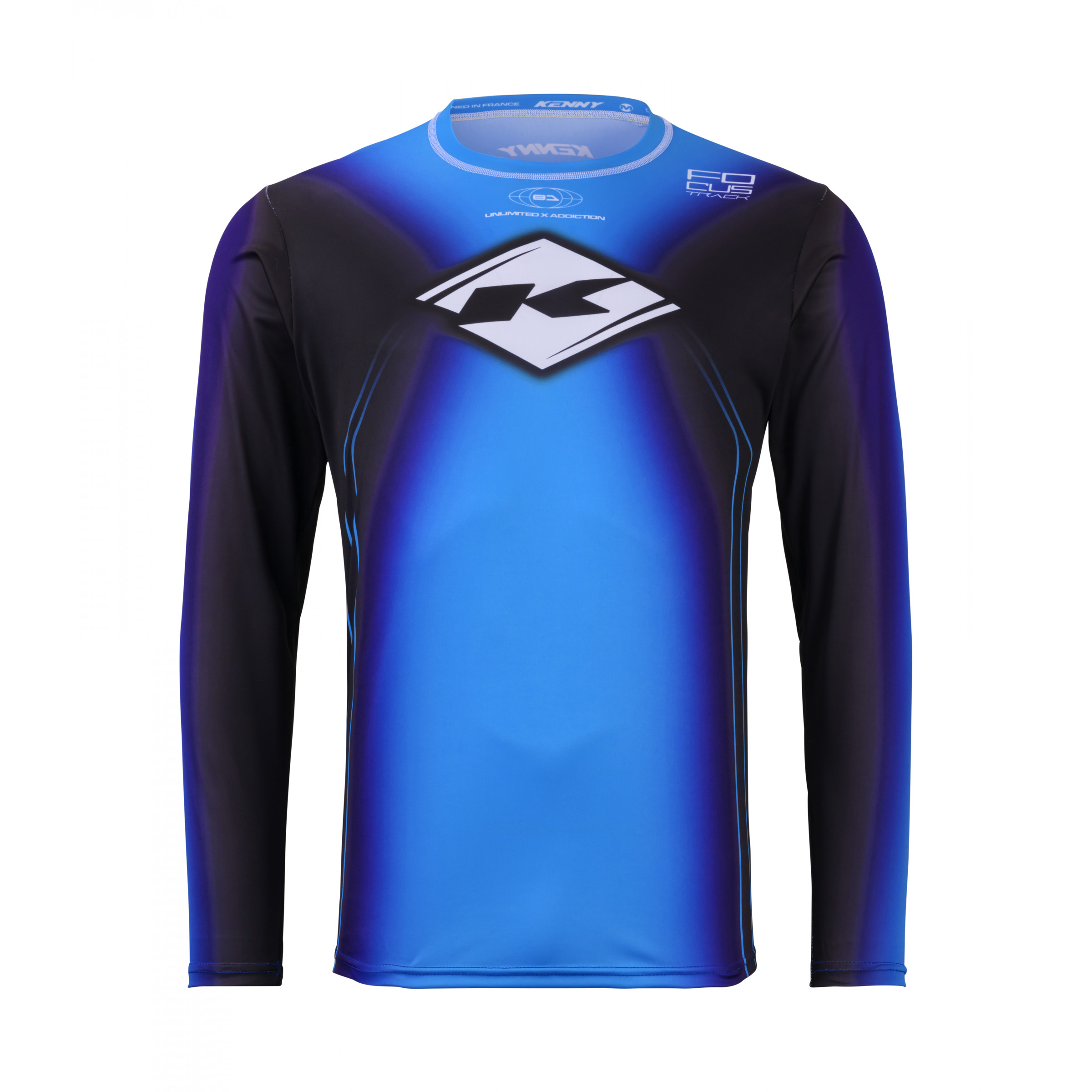 MAILLOT TRACK FOCUS BLUE ENFANT