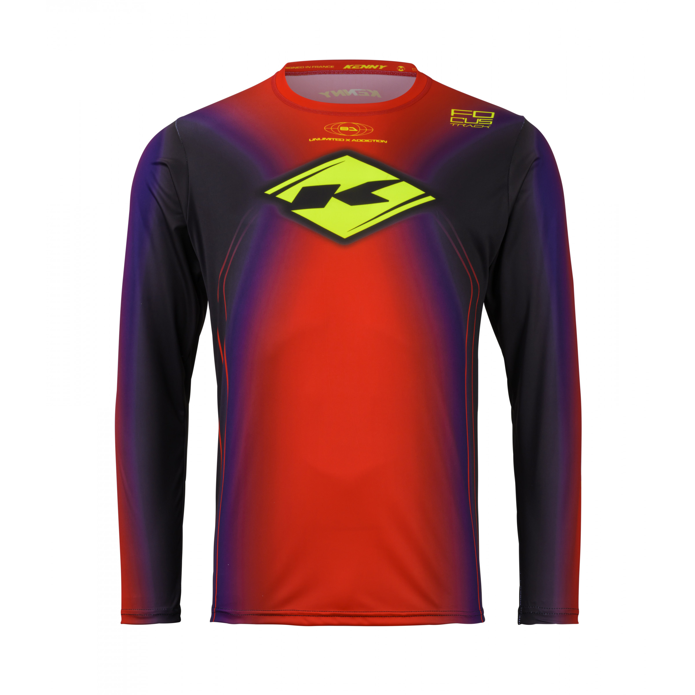 MAILLOT TRACK FOCUS RED ENFANT