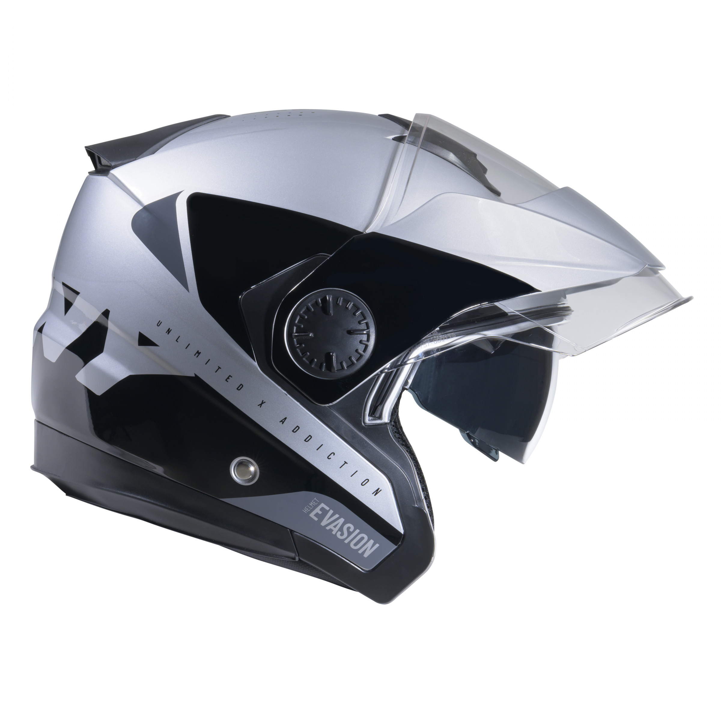 CASQUE EVASION GRAPHIC SILVER BLACK