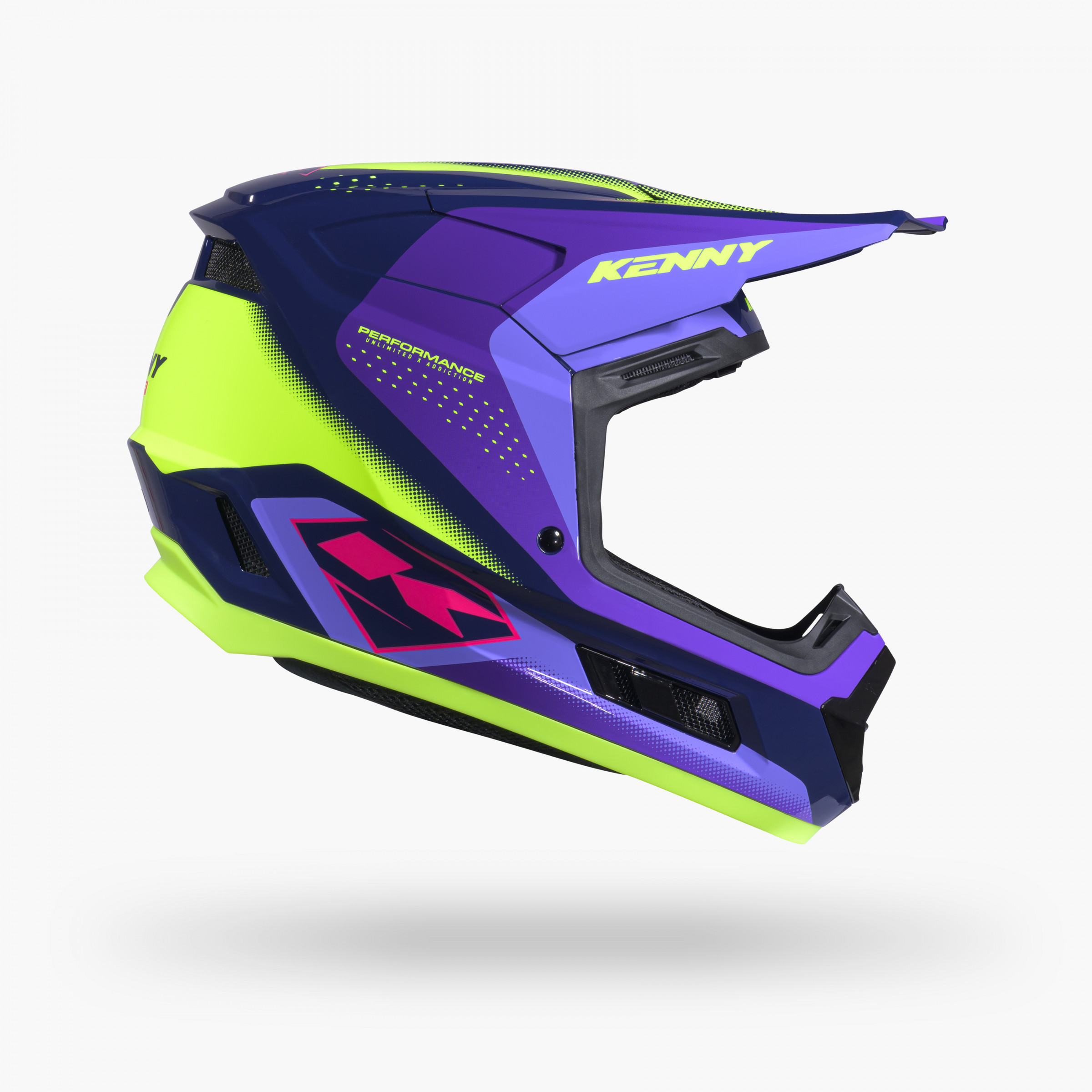 PERFORMANCE GRAPHIC RACING PURPLE HELMET