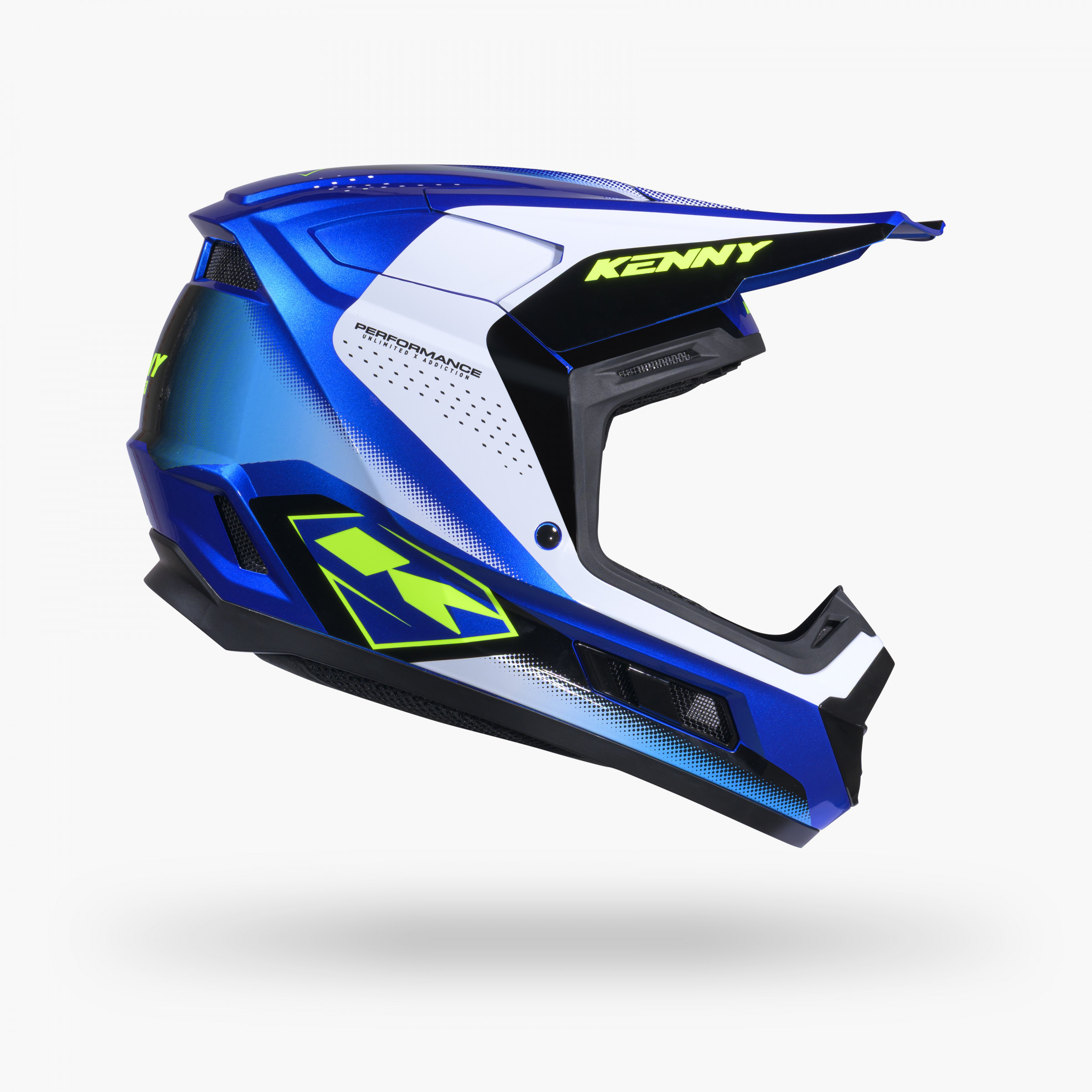 PERFORMANCE GRAPHIC RACING BLUE HELMET
