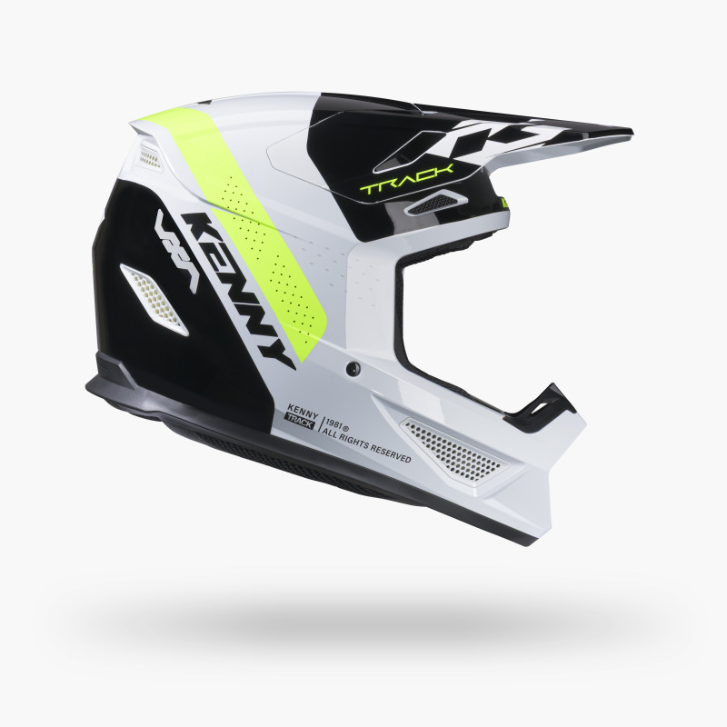 CASQUE TRACK GRAPHIC BLAST WHITE NEON YELLOW